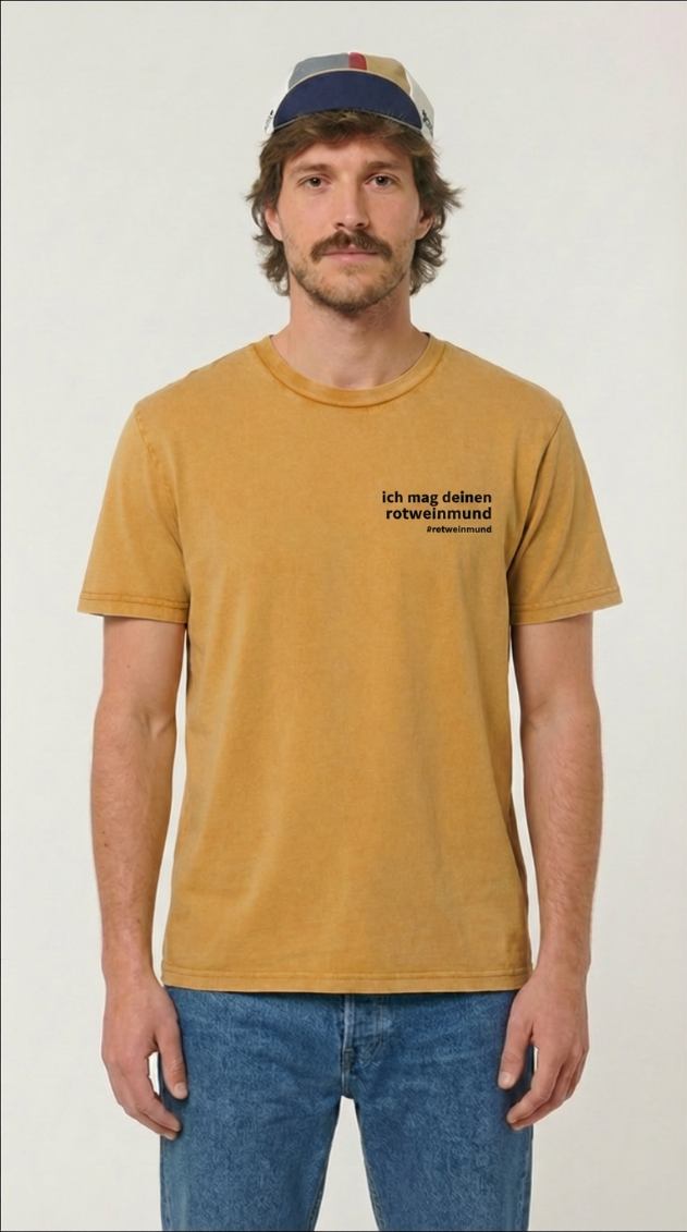 Rotweinmund  T-Shirt mit Filmzitat "ich mag deinen rotweinmund" Vorderansicht